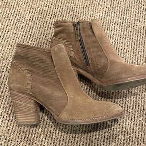Aquatalia Brown Suede Ankle Booties